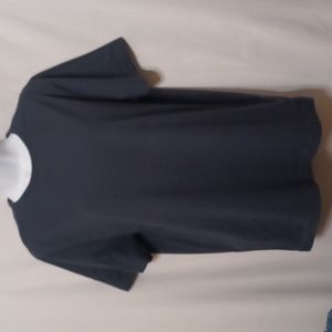 RicherPoorer Women's Dark Gray Crewneck Short Sleeve T-Shirt. Size L